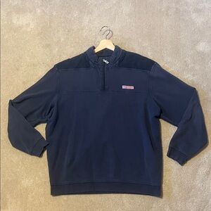 Vineyard Vines Men's Dark Blue Zip-Up Sweater